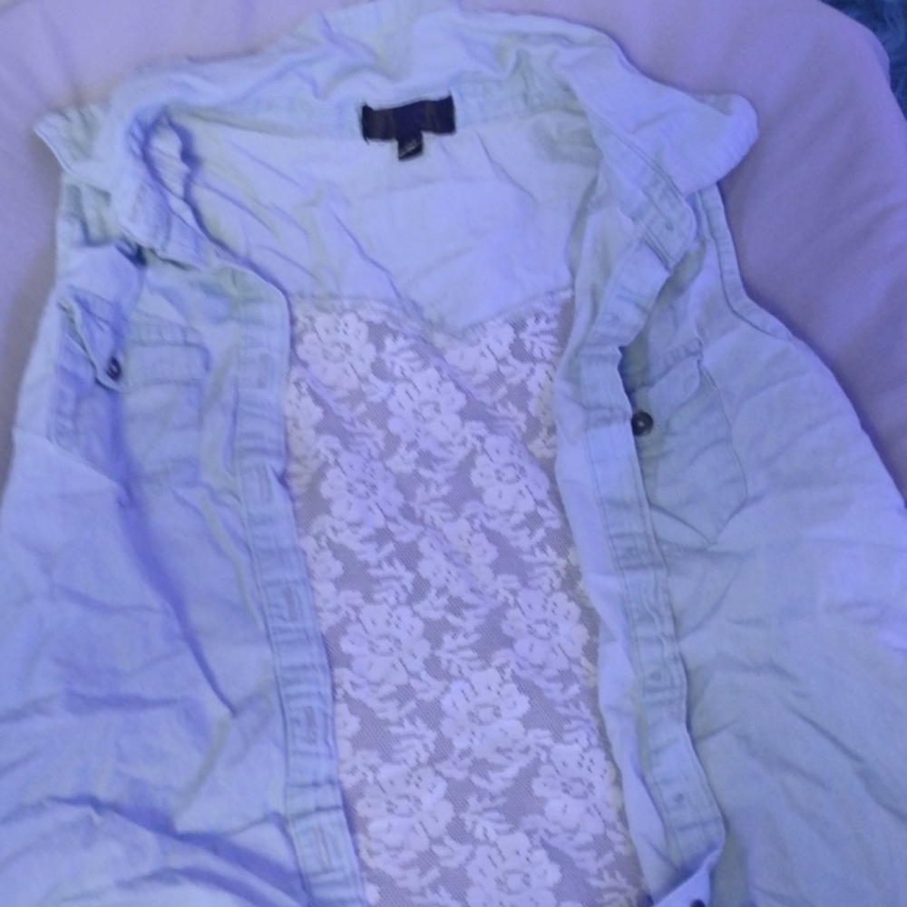 No sleeve button up shirt